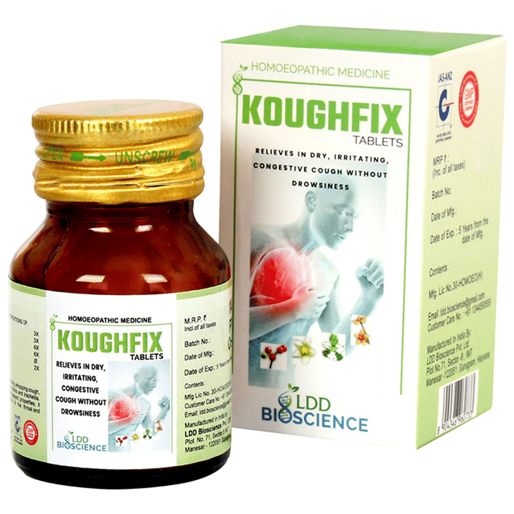 LDD Bioscience Koughfix  Tablet bottle of 25 gm Tablet