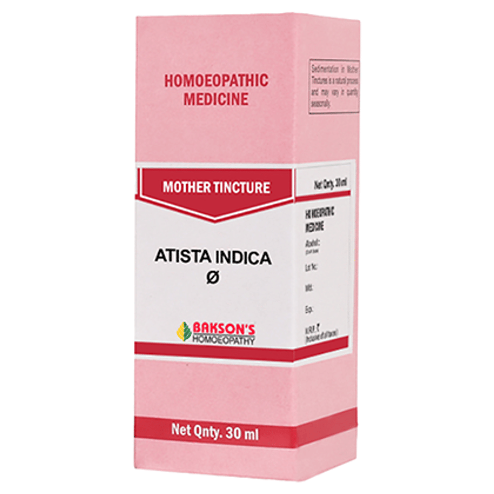 Bakson's Homeopathy Atista Indica Mother Tincture Q bottle of 30 ml Mother Tincture