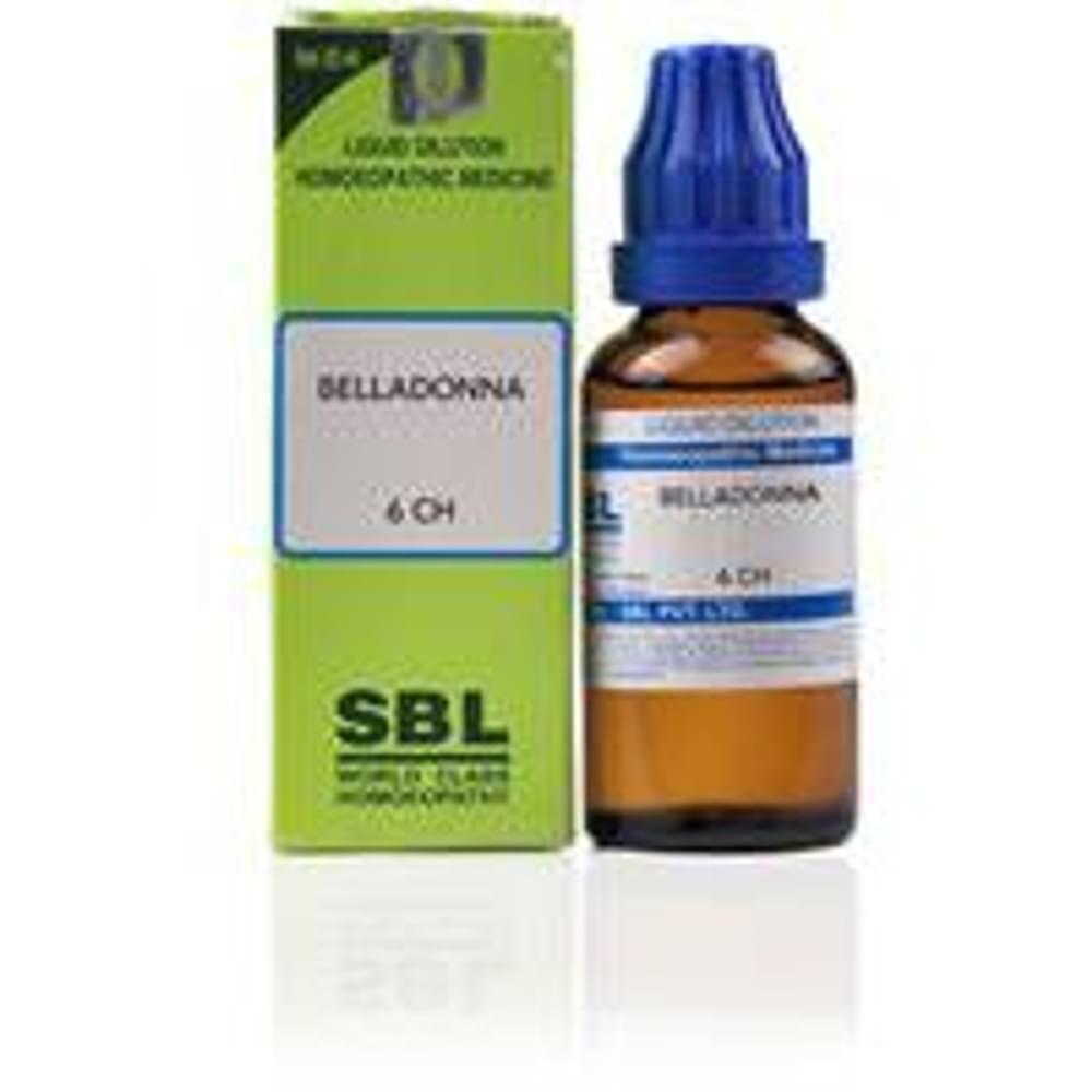 SBL Belladonna Dilution 6 CH bottle of 30 ml Dilution