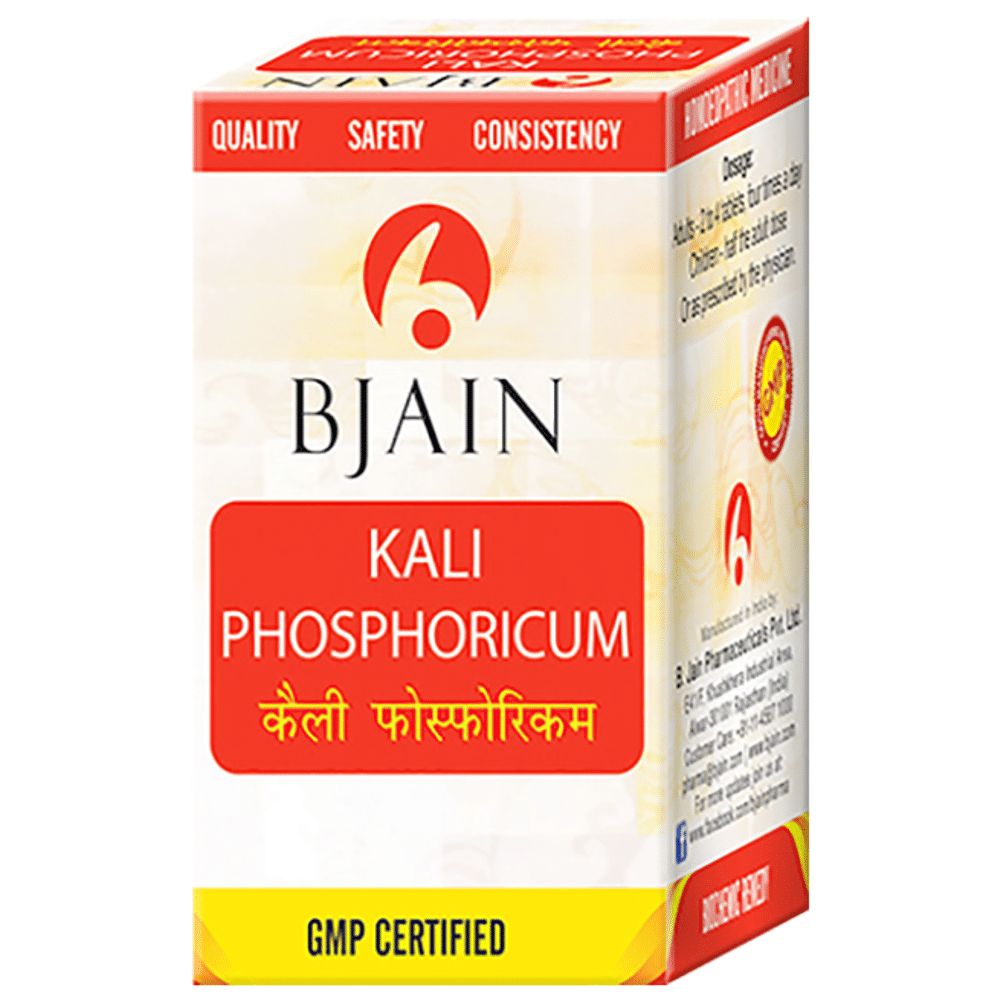 Bjain Kali Phosphoricum Biochemic Tablet 30X bottle of 25 gm Biochemic Tablet