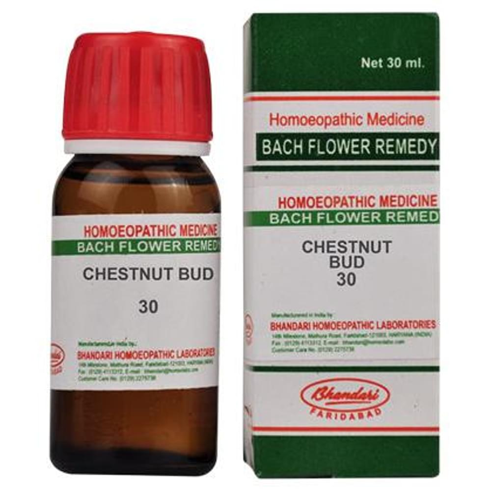 Bhandari Bach Flower Chestnut Bud 30 bottle of 30 ml Dilution