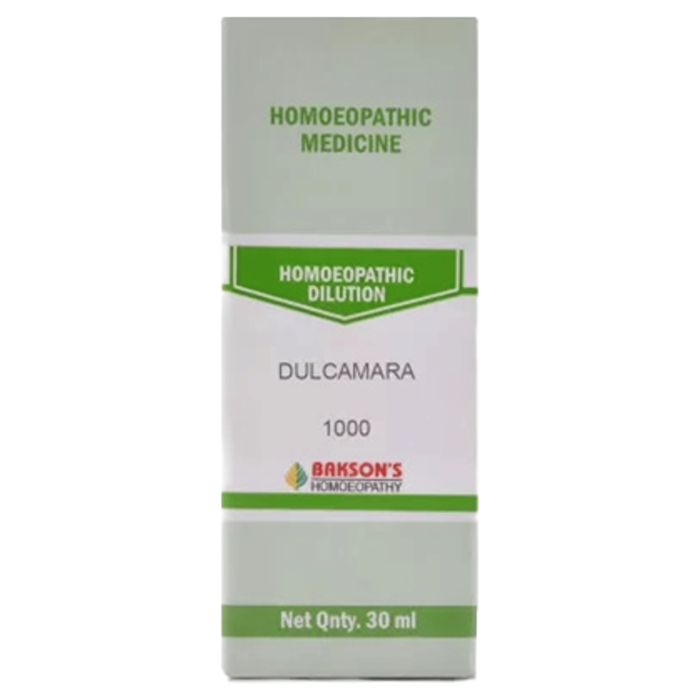 Bakson's Homeopathy Dulcamara Dilution 1000 CH bottle of 30 ml Dilution