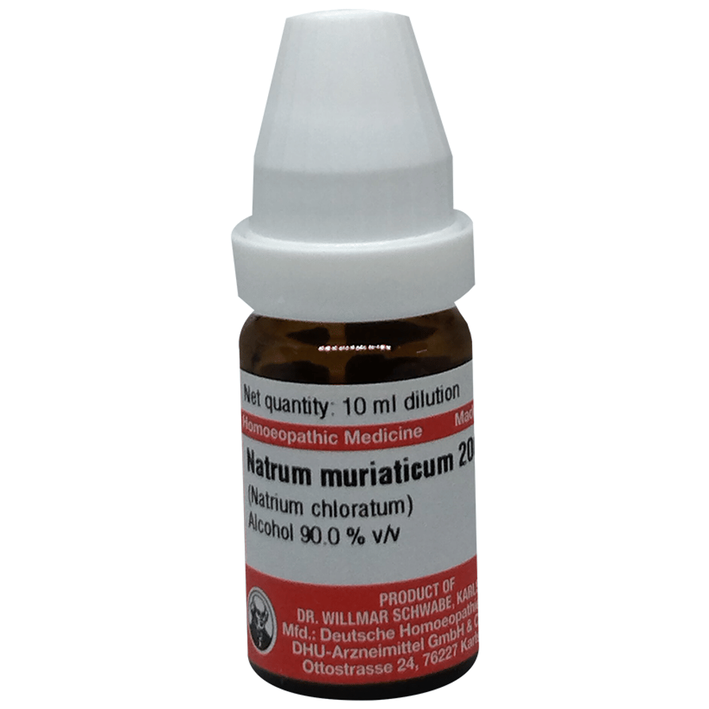 Dr Willmar Schwabe Germany Natrum Muriaticum Dilution 200 bottle of 10 ml Dilution