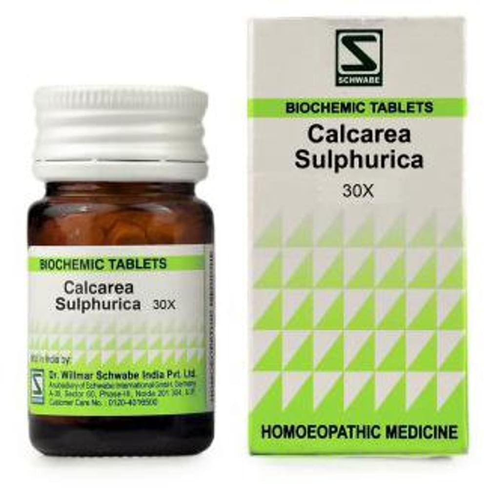 Dr Willmar Schwabe India Calcarea Sulphurica Biochemic Tablet 30X bottle of 20 gm Biochemic Tablet Dr Willmar Schwabe India Calcarea Sulphurica Biochemic Tablet 30X bottle of 20 gm Biochemic Tablet