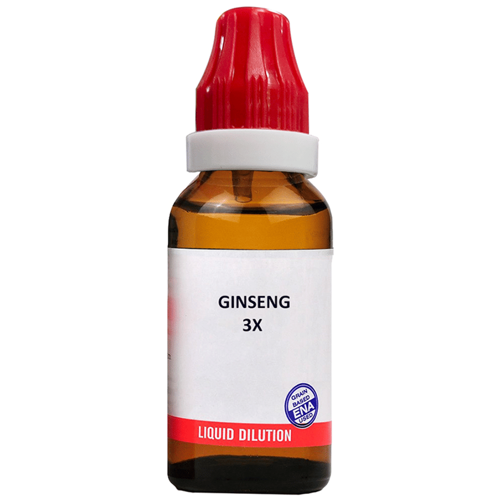 Bjain Ginseng Dilution 3X bottle of 30 ml Dilution