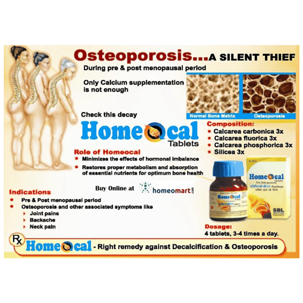 SBL Homeocal Tablet bottle of 25 gm Tablet