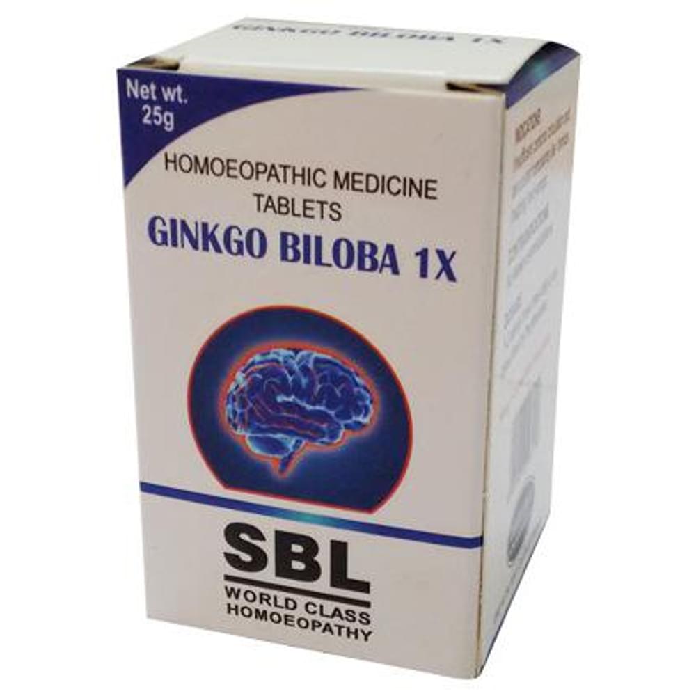 SBL Ginkgo Biloba Tablet 1X bottle of 25 gm Tablet