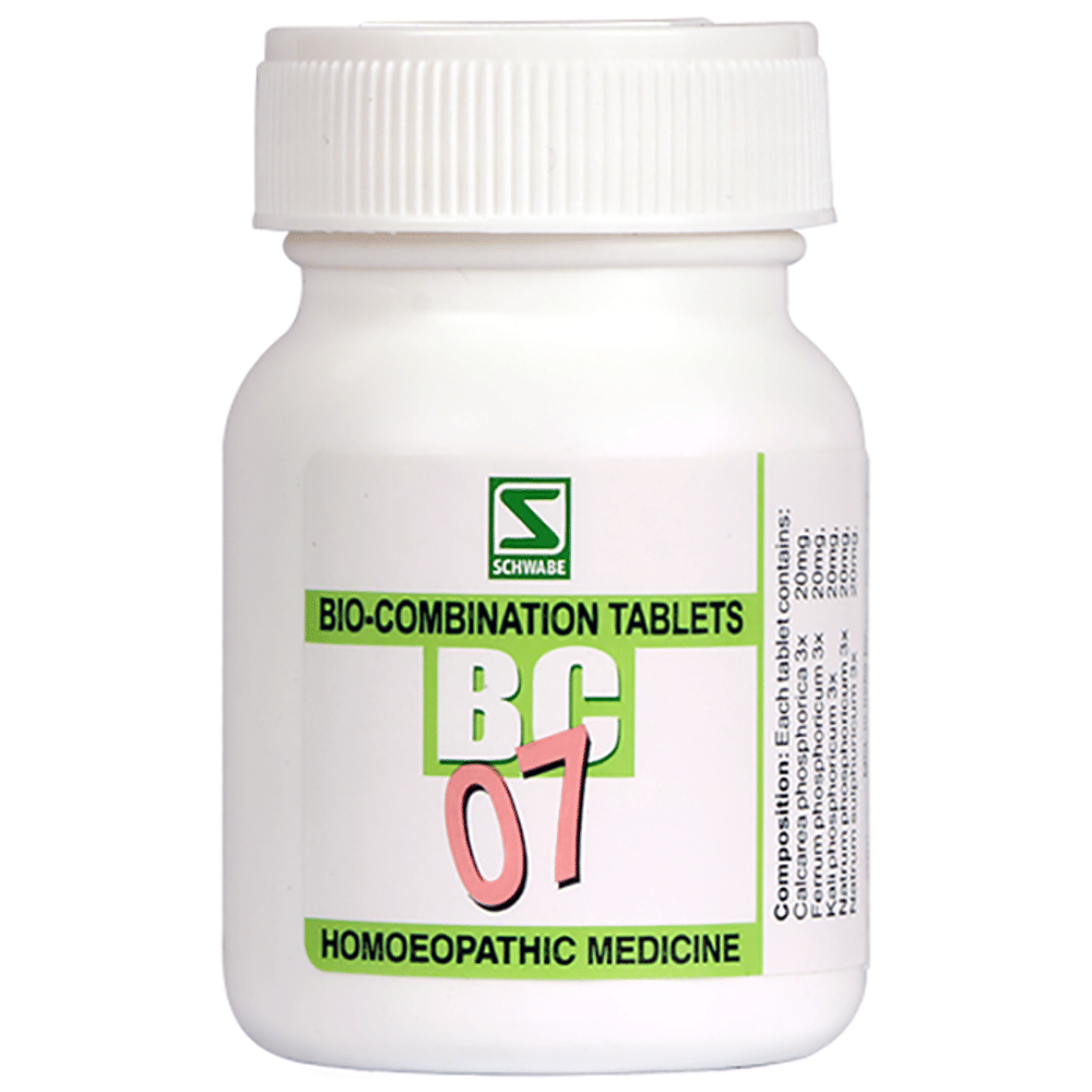 Dr Willmar Schwabe India Bio-Combination 07 (BC 07) Tablet bottle of 20 gm Biocombination Tablet