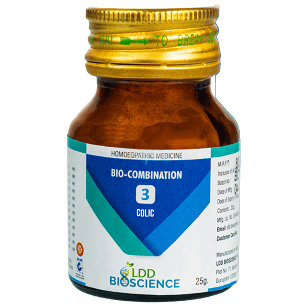 LDD Bioscience Bio-Combination 3 Colic Tablet bottle of 25 gm Biocombination Tablet