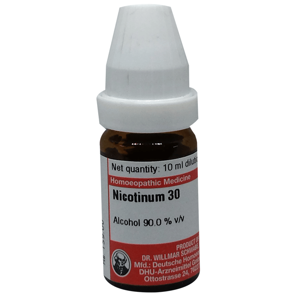 Dr Willmar Schwabe Germany Nicotinum Dilution 30 bottle of 10 ml Dilution