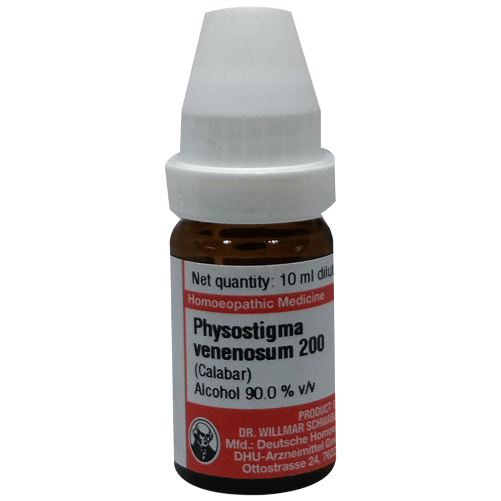 Dr Willmar Schwabe Germany Physostigma Venenosum  Dilution 200 bottle of 10 ml Dilution