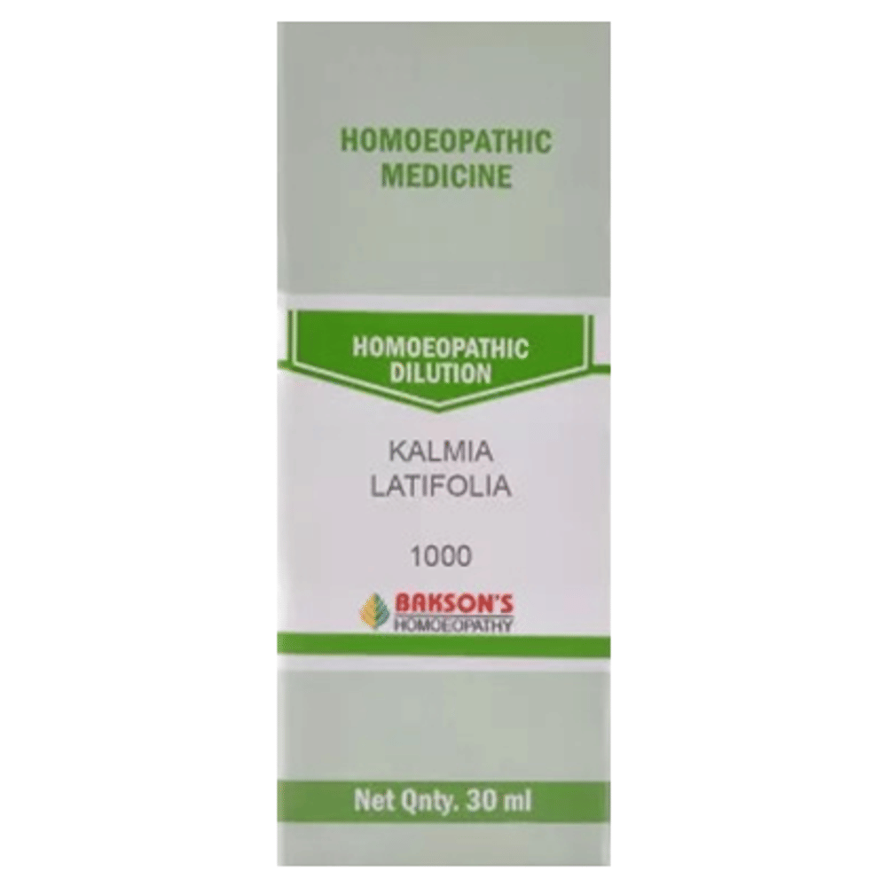 Bakson's Homeopathy Kalmia Latifolia Dilution 1000 CH bottle of 30 ml Dilution