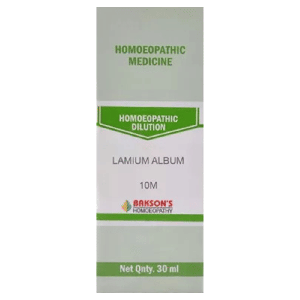 Bakson's Homeopathy Lamium Album Dilution 10M bottle of 30 ml Dilution