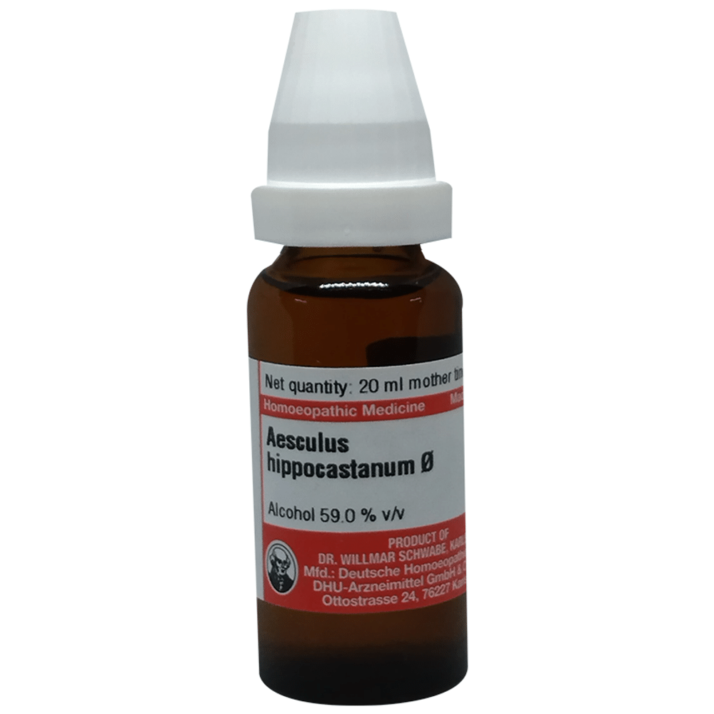 Dr Willmar Schwabe Germany Aesculus Hippocastanum Mother Tincture Q bottle of 20 ml Mother Tincture