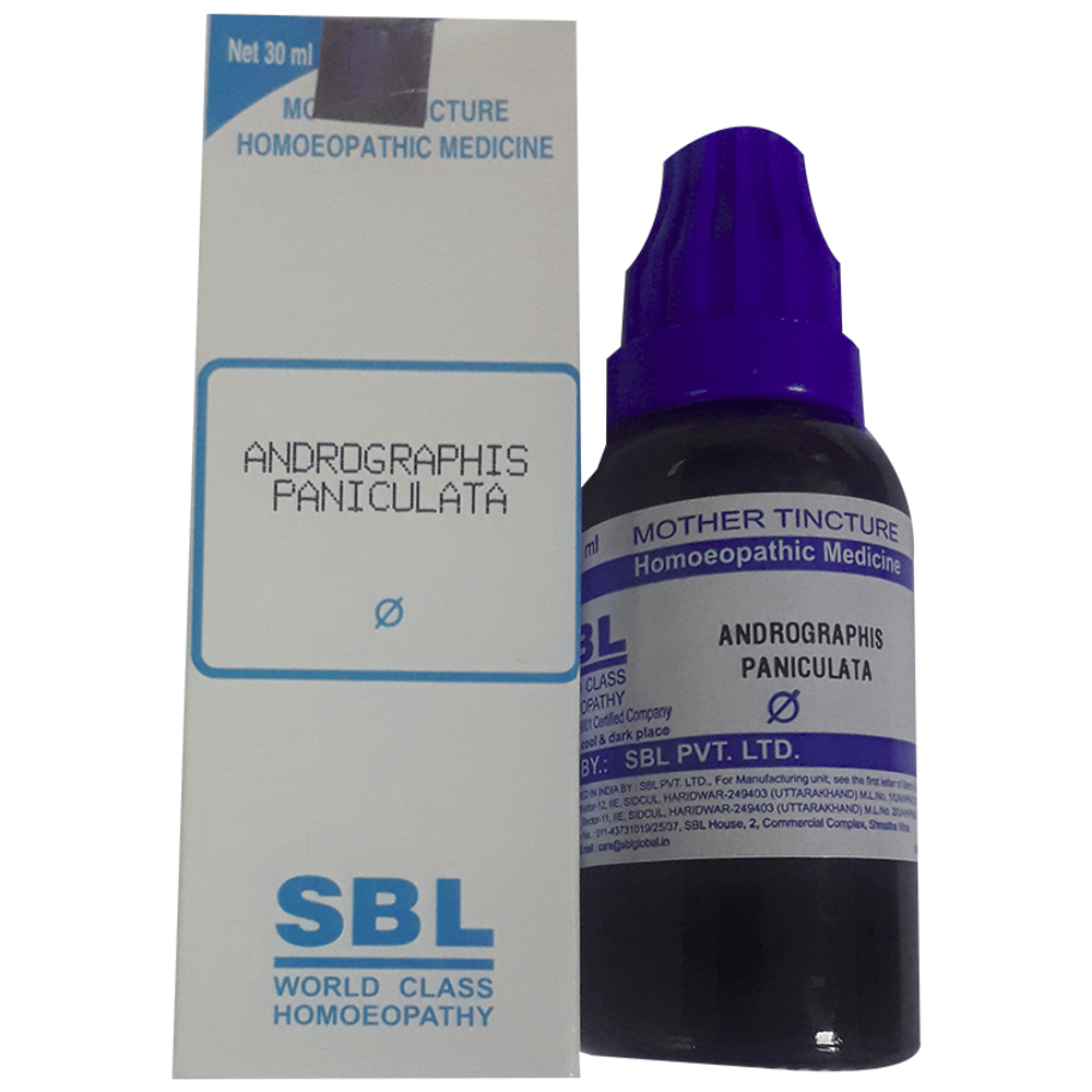 SBL Andrographis Paniculata Mother Tincture Q bottle of 30 ml Mother Tincture