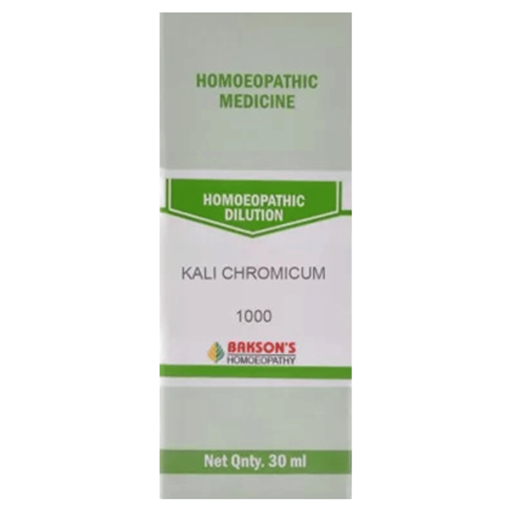 Bakson's Homeopathy Kali Chromicum Dilution 1000 CH bottle of 30 ml Dilution