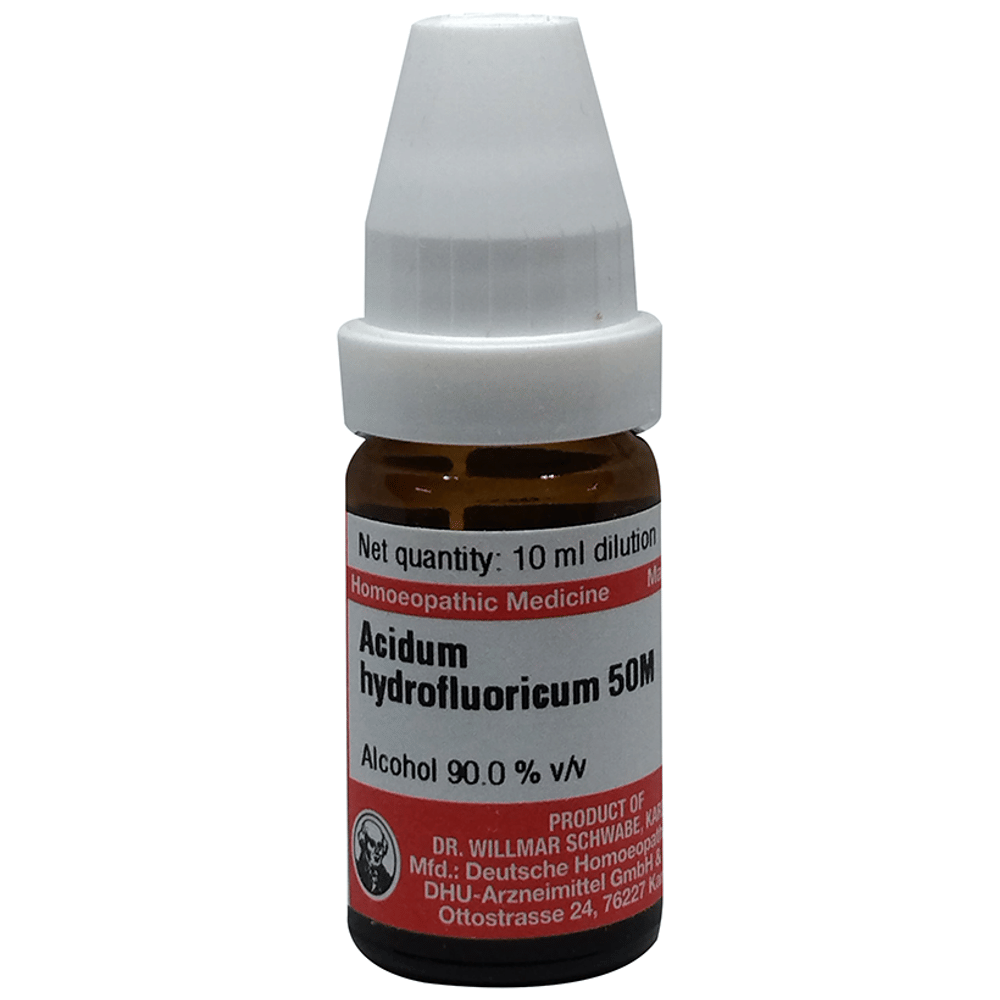 Dr Willmar Schwabe Germany Acidum Hydrofluoricum Dilution 50M bottle of 10 ml Dilution Dr Willmar Schwabe Germany Acidum Hydrofluoricum Dilution 50M bottle of 10 ml Dilution