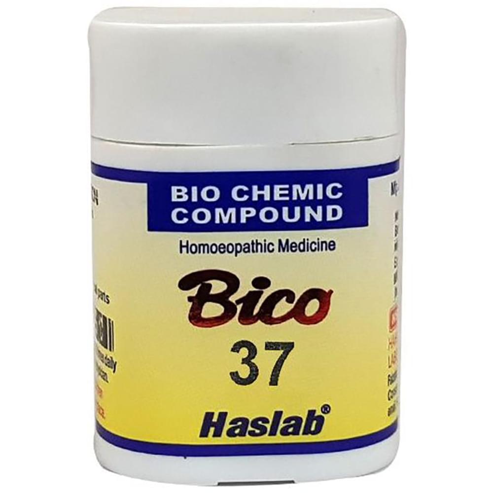 Haslab Bico 37 Biochemic Compound Tablet bottle of 20 gm Tablet Haslab Bico 37 Biochemic Compound Tablet bottle of 20 gm Tablet