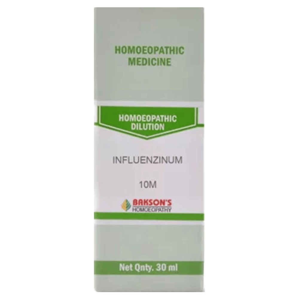 Bakson's Homeopathy Influenzinum Dilution 10M bottle of 30 ml Dilution