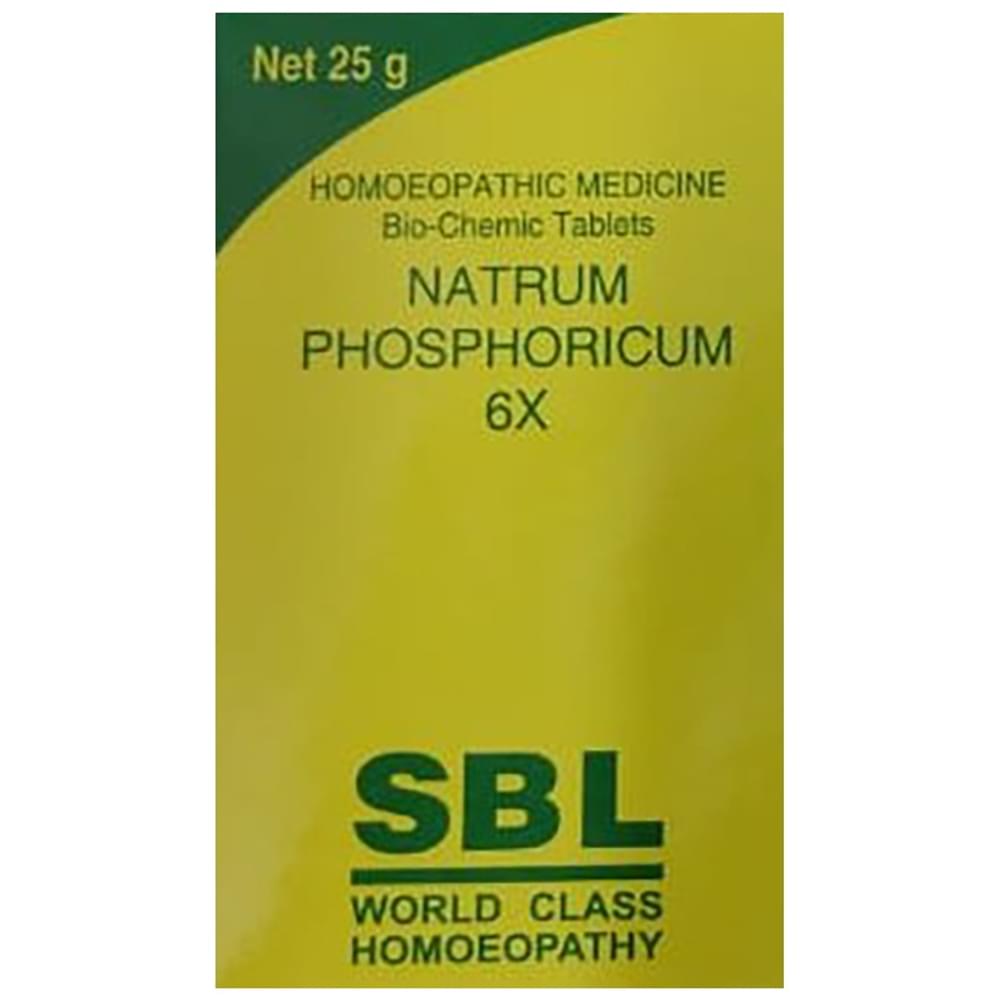 SBL Natrum Phosphoricum Biochemic Tablet 6X bottle of 25 gm Biochemic Tablet SBL Natrum Phosphoricum Biochemic Tablet 6X bottle of 25 gm Biochemic Tablet