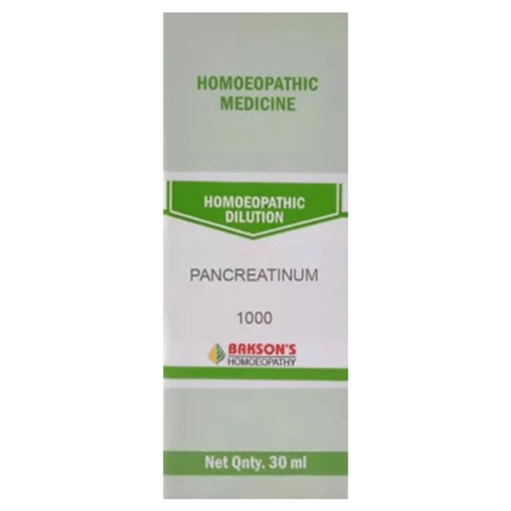 Bakson's Homeopathy Pancreatinum Dilution 1000 CH bottle of 30 ml Dilution