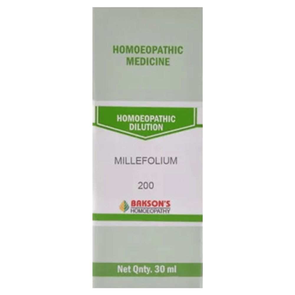 Bakson's Homeopathy Millefolium Dilution 200 bottle of 30 ml Dilution
