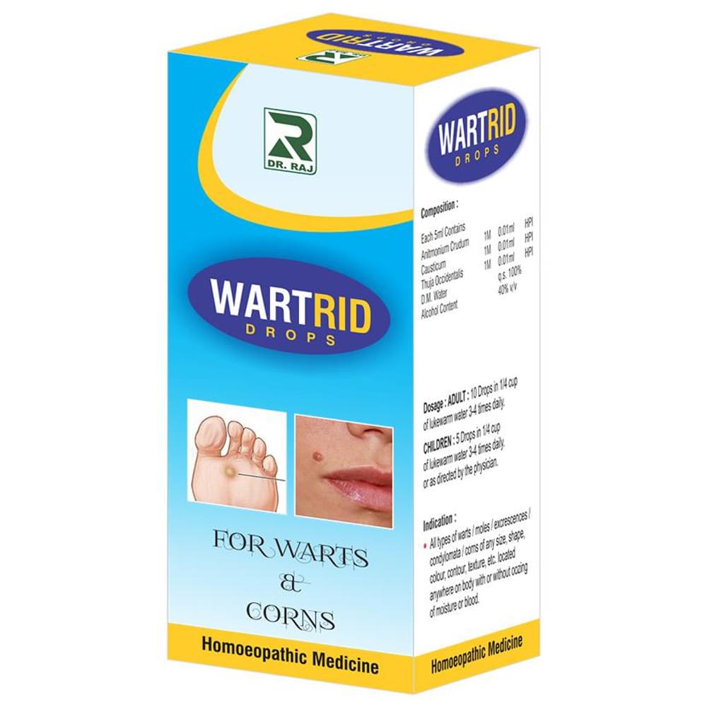 Dr. Raj Wart Rid Drop bottle of 30 ml Drop Dr. Raj Wart Rid Drop bottle of 30 ml Drop
