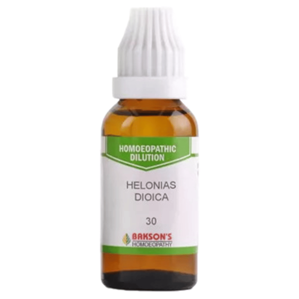 Bakson's Homeopathy Helonias Dioica Dilution 30 bottle of 30 ml Dilution