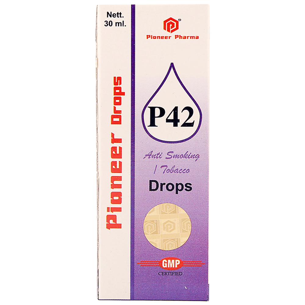 Pioneer Pharma P42 Anti Smoking/Tobacco Drop bottle of 30 ml Drop