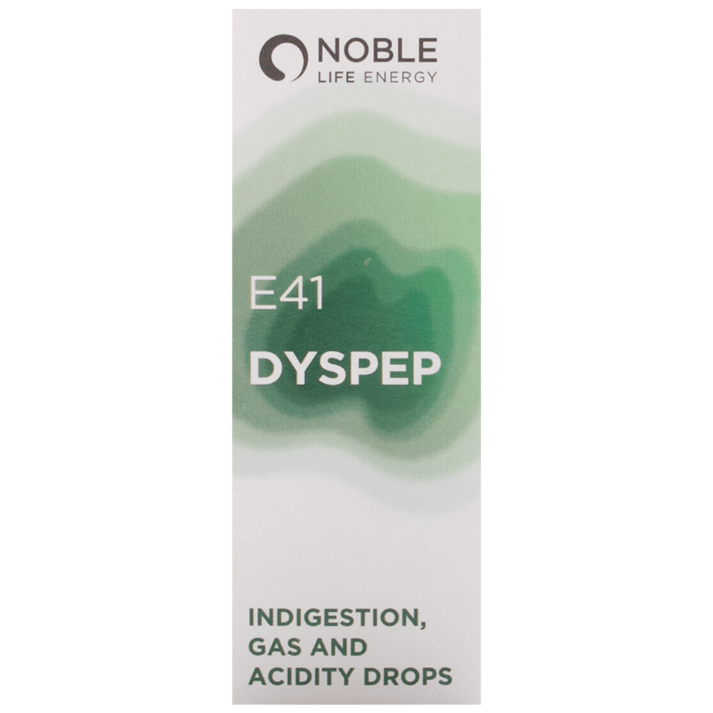 Noble Life Energy E41 Dyspep Indigestion, Gas and Acidity Drop bottle of 30 ml Drop