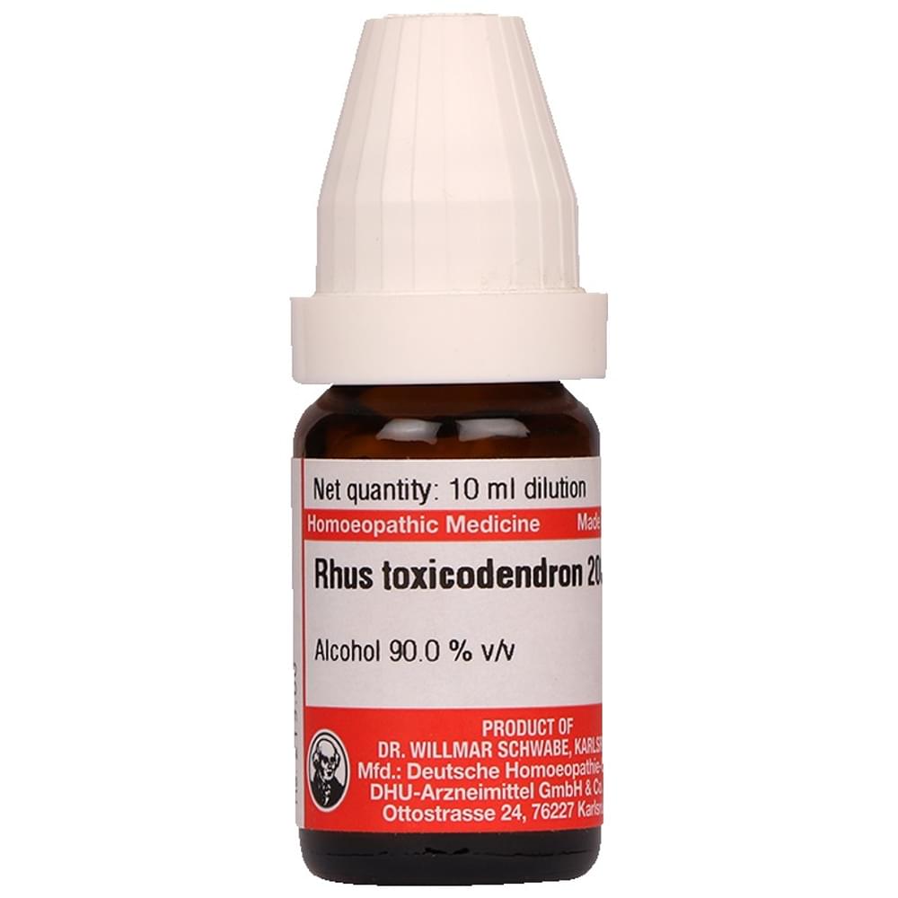 Dr Willmar Schwabe Germany Rhus Toxicodendron Dilution 200 bottle of 10 ml Dilution