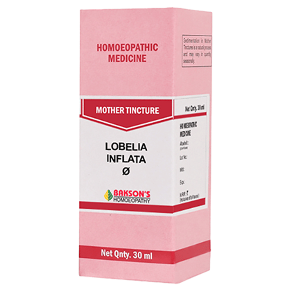 Bakson's Homeopathy Lobelia Inflata Mother Tincture Q bottle of 30 ml Mother Tincture