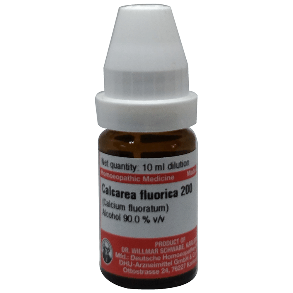 Dr Willmar Schwabe Germany Calcarea Fluorica (Calcium Fluoratum) Dilution 200 bottle of 10 ml Dilution