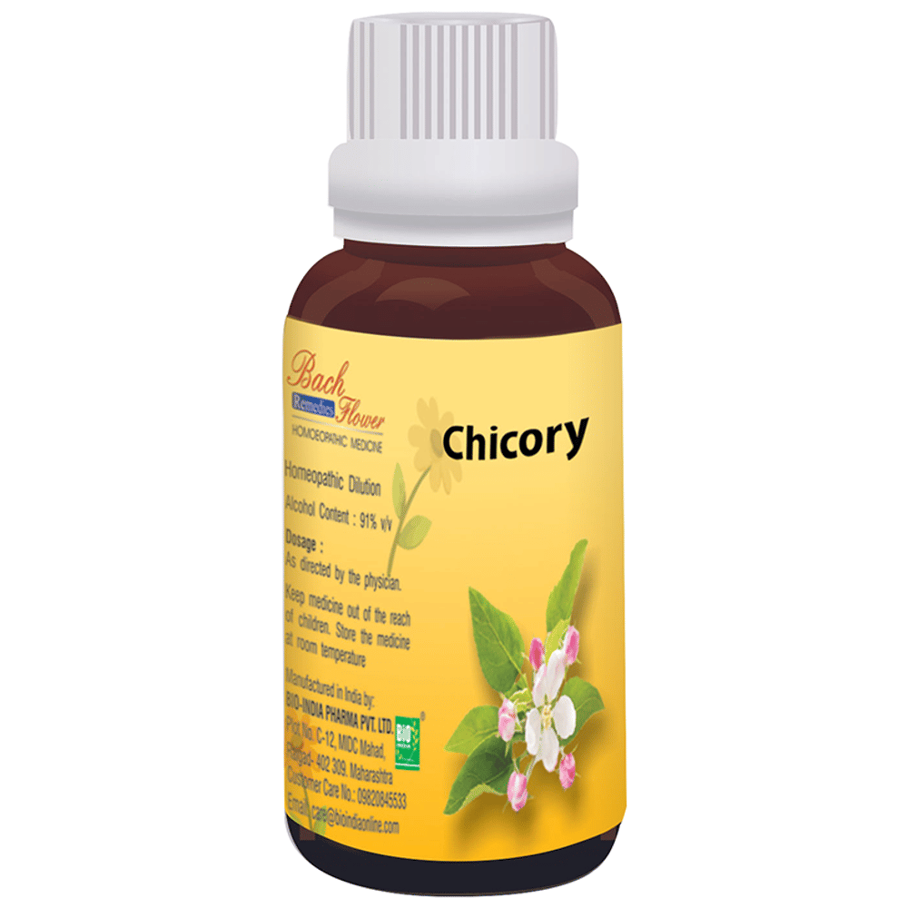 Bio India Bach Flower Chicory bottle of 100 ml Dilution