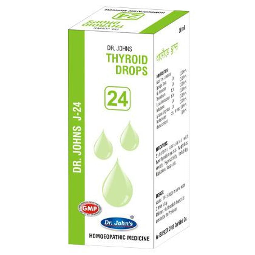 Dr. Johns J-24 Thyroid Drop bottle of 30 ml Drop Dr. Johns J-24 Thyroid Drop bottle of 30 ml Drop