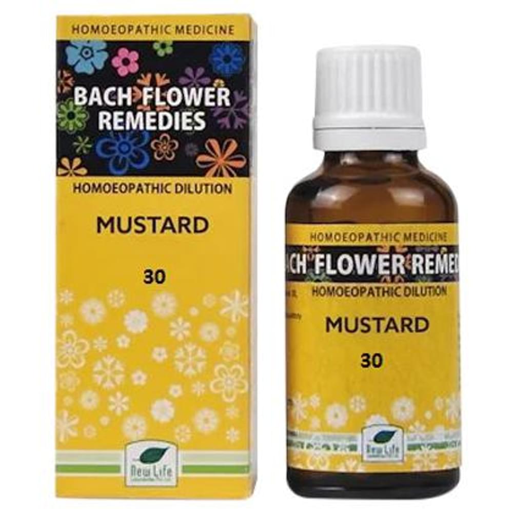 New Life Bach Flower Mustard 30 bottle of 30 ml Dilution New Life Bach Flower Mustard 30 bottle of 30 ml Dilution