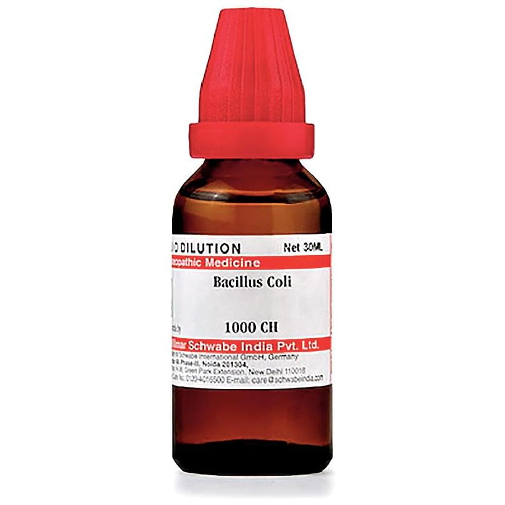 Dr Willmar Schwabe India Bacillus Coli Dilution 1000 CH bottle of 30 ml Dilution