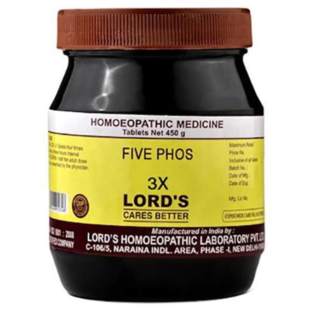Lord's Five Phos Biocombination Tablet 3X bottle of 450 gm Biocombination Tablet