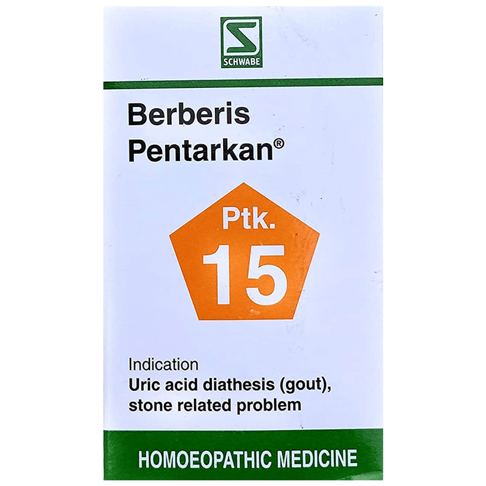 Dr Willmar Schwabe India Berberis Pentarkan Tablet bottle of 20 gm Tablet