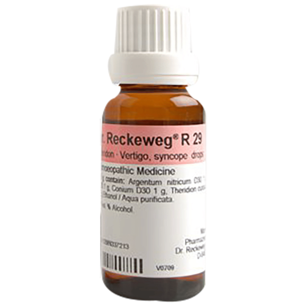 Dr. Reckeweg R29 Vertigo And Syncope Drop bottle of 22 ml Drop Dr. Reckeweg R29 Vertigo And Syncope Drop bottle of 22 ml Drop