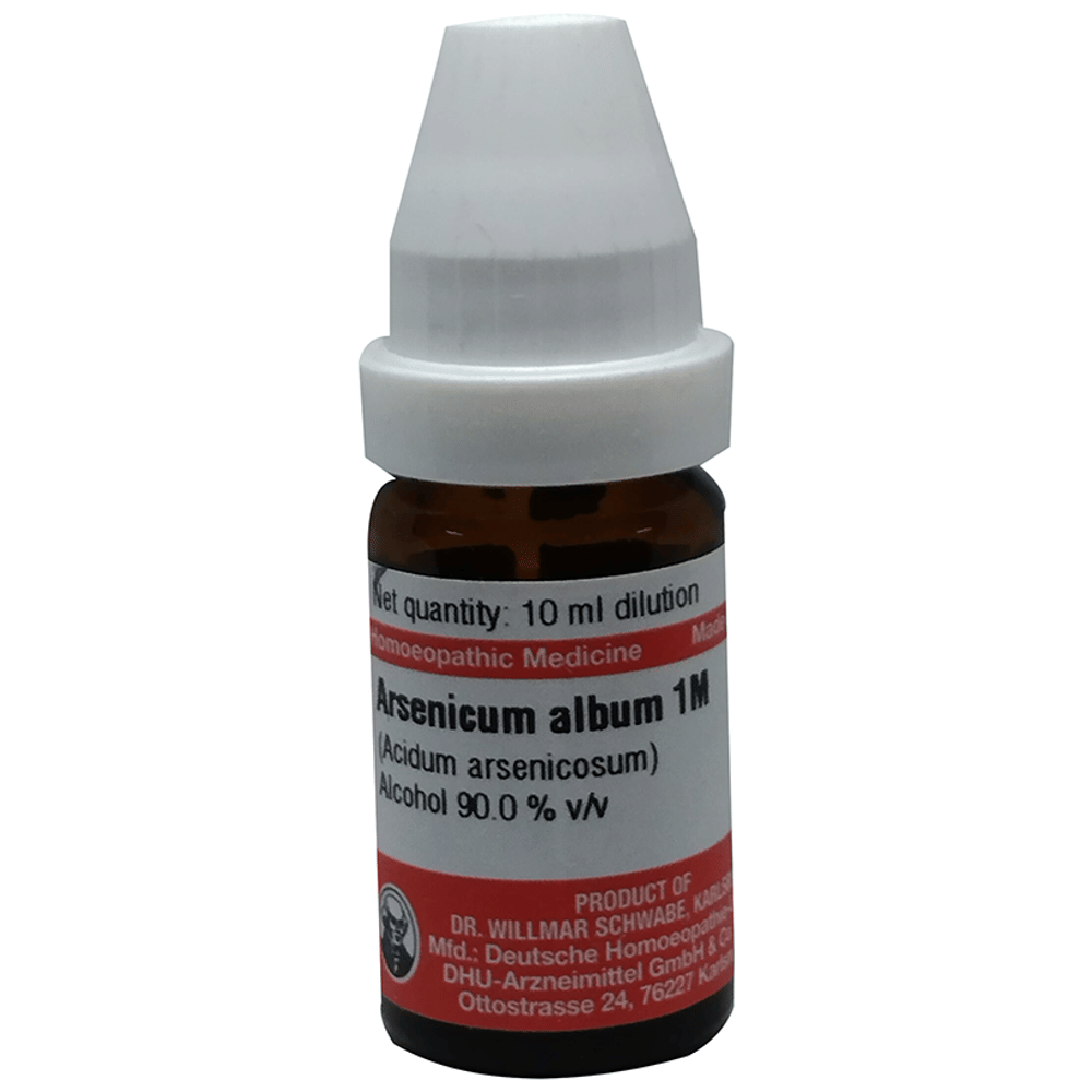 Dr Willmar Schwabe Germany Arsenicum Album (Acidum Arsenicosum) Dilution 1M bottle of 10 ml Dilution