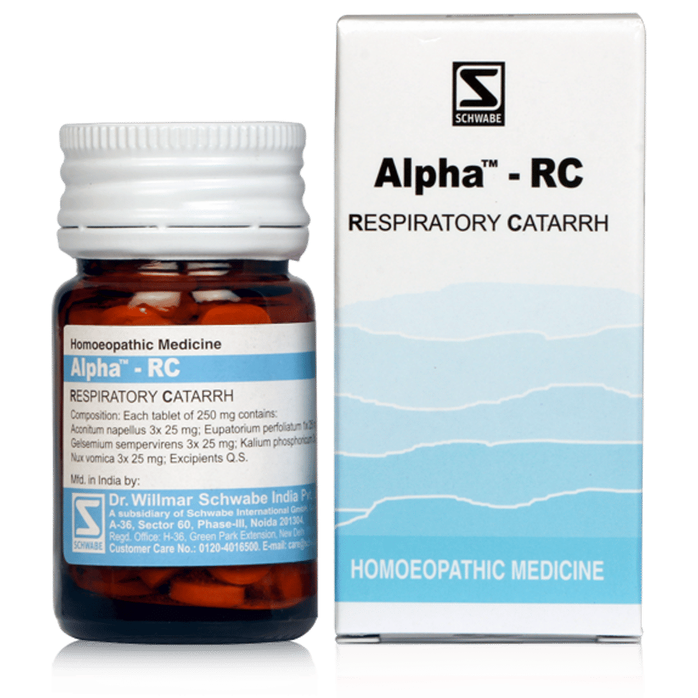 Dr Willmar Schwabe India Alpha - RC Tablet bottle of 20 gm Tablet