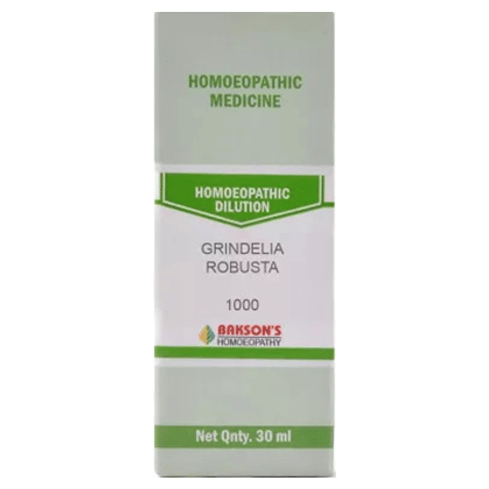 Bakson's Homeopathy Grindelia Robusta Dilution 1000 CH bottle of 30 ml Dilution