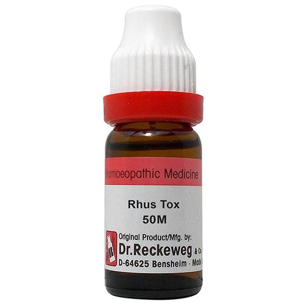 Dr. Reckeweg Rhus Tox Dilution 50M CH bottle of 11 ml Dilution Dr. Reckeweg Rhus Tox Dilution 50M CH bottle of 11 ml Dilution