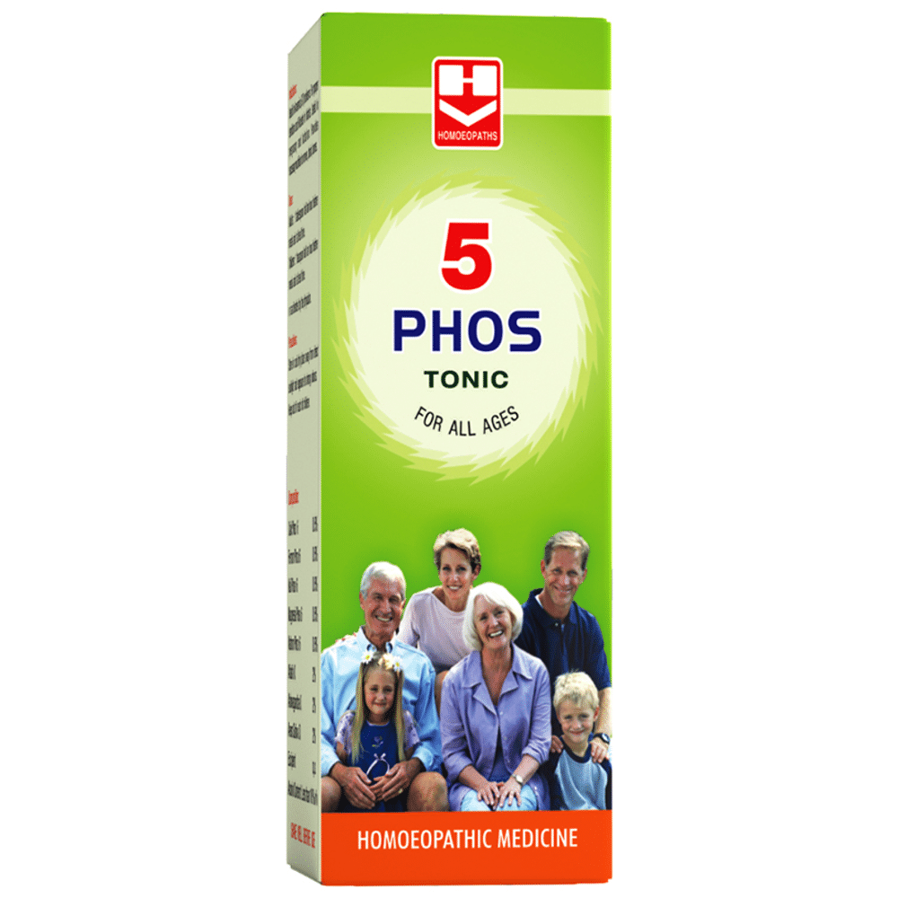 Homeopaths 5 Phos Tonic bottle of 100 ml Tonic