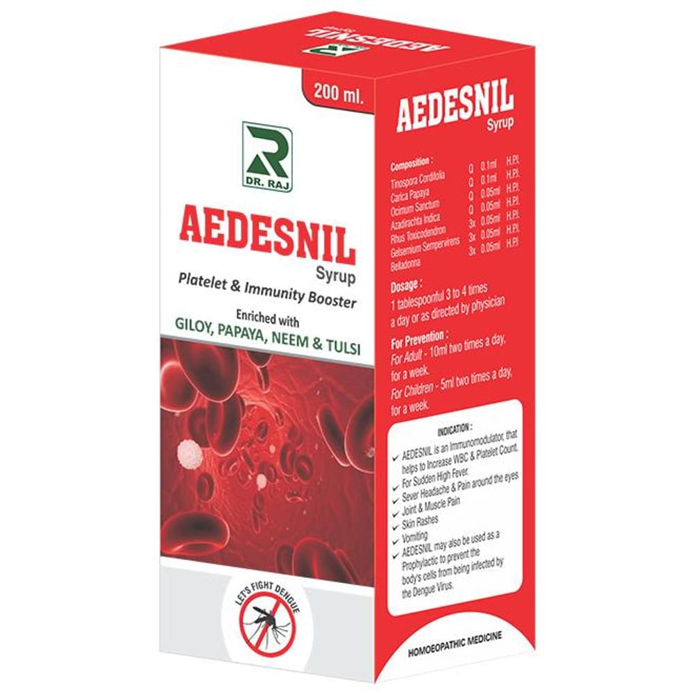 Dr. Raj Aedesnil Syrup bottle of 200 ml Syrup Dr. Raj Aedesnil Syrup bottle of 200 ml Syrup