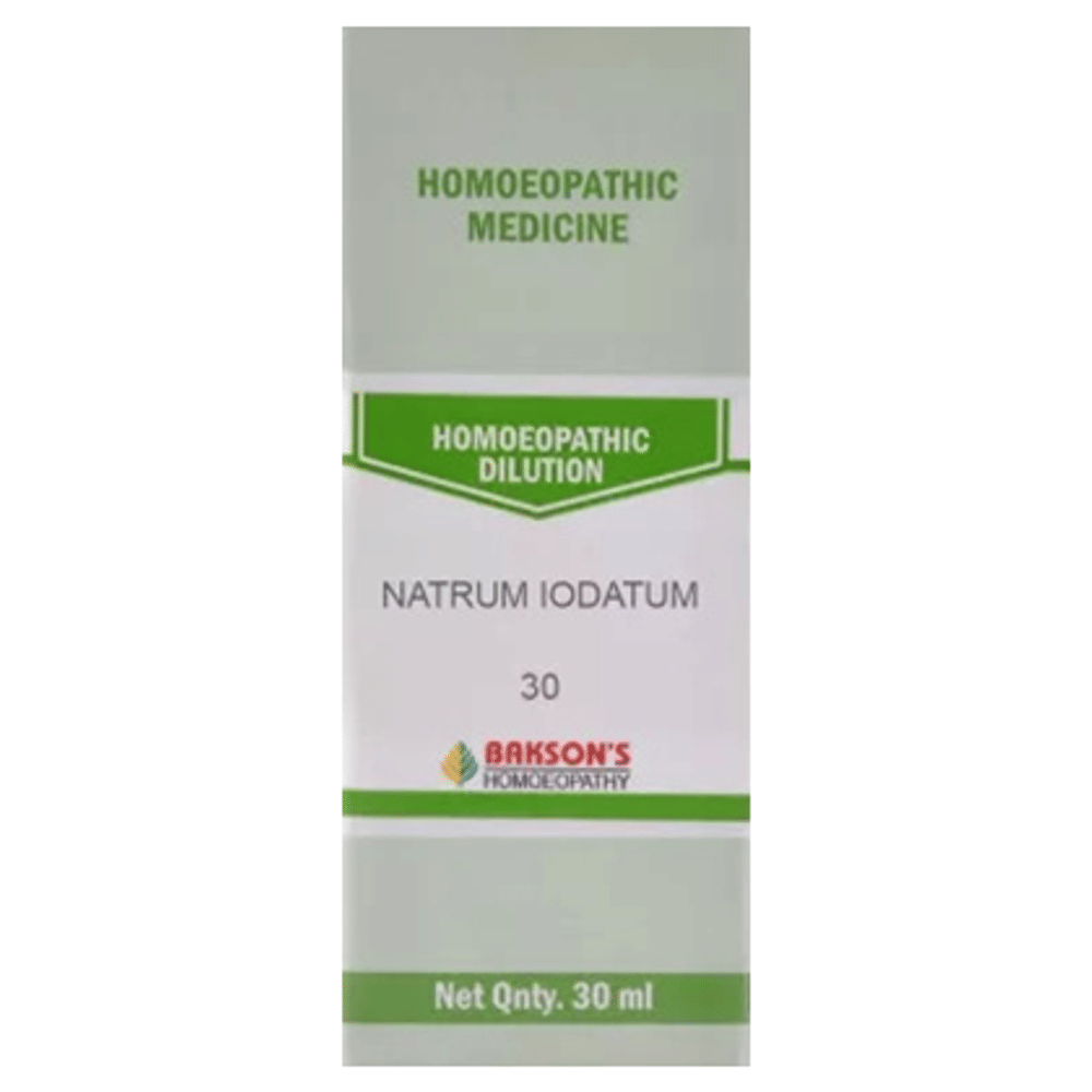 Bakson's Homeopathy Natrum Iodatum Dilution 30 bottle of 30 ml Dilution