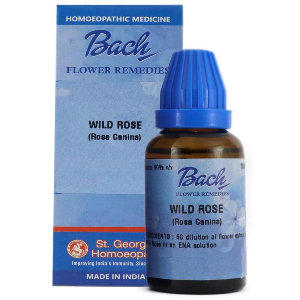 St. George‚Äôs Bach Flower Wild Rose 6 CH bottle of 30 ml Dilution