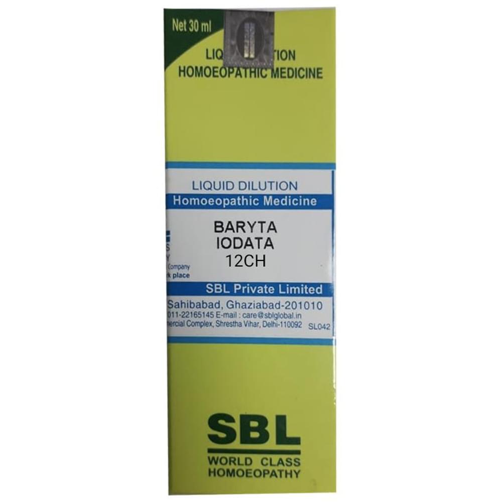SBL Baryta Iodata Dilution 12 CH bottle of 30 ml Dilution SBL Baryta Iodata Dilution 12 CH bottle of 30 ml Dilution