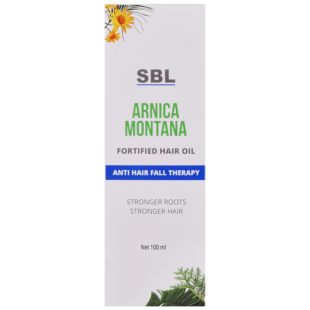 SBL Arnica Montana Fortified Hair Oil bottle of 100 ml Oil